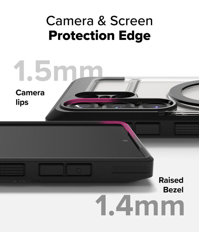 Защитный чехол Ringke UX Magnetic для Samsung Galaxy S25 Ultra (S938) 8800293851684 - Smoke Black (379554SB) Защитный чехол Ringke UX Magnetic для Samsung Galaxy S25 Ultra (S938) 8800293851684 - Smoke Black: фото 12 из 19