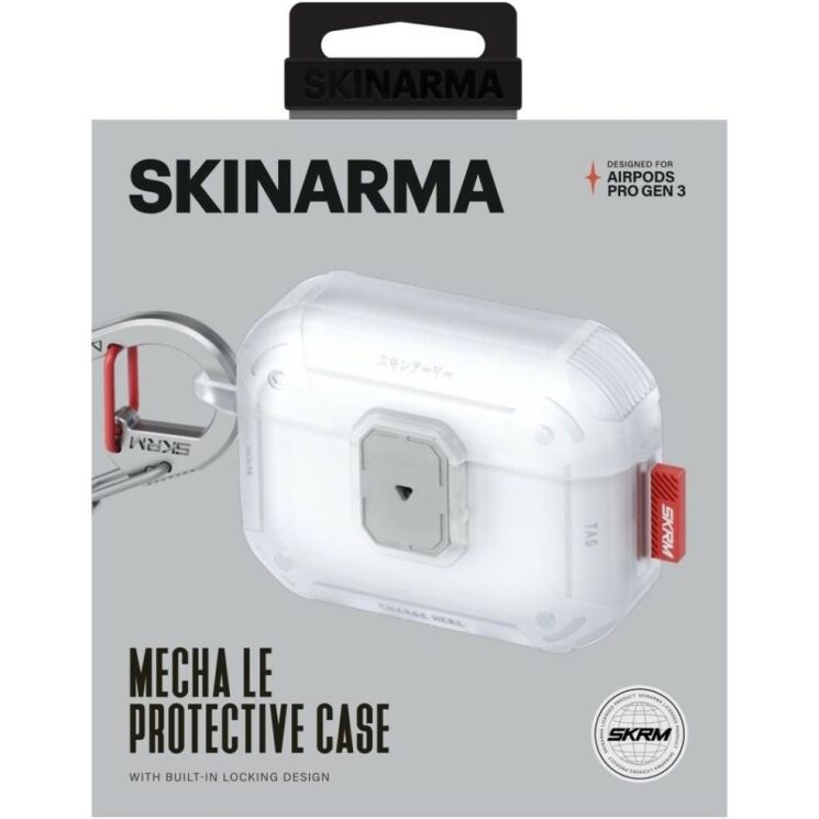 Защитный чехол SKINARMA MECHA LE для AirPods Pro 3 (SK-APP3MECLE-FCLR) - Transparent: фото 4 из 6