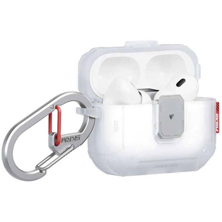 Защитный чехол SKINARMA MECHA LE для AirPods Pro 3 (SK-APP3MECLE-FCLR) - Transparent: фото 2 из 6