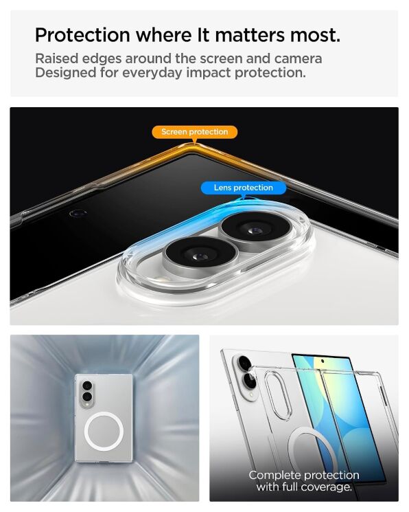 Защитный чехол Spigen AirSkin (MagFit) для Samsung Galaxy Fold 8 (ACS11952) - Clear (424554C) Защитный чехол Spigen AirSkin (MagFit) для Samsung Galaxy Fold 8 (ACS11952) - Clear: фото 10 из 13