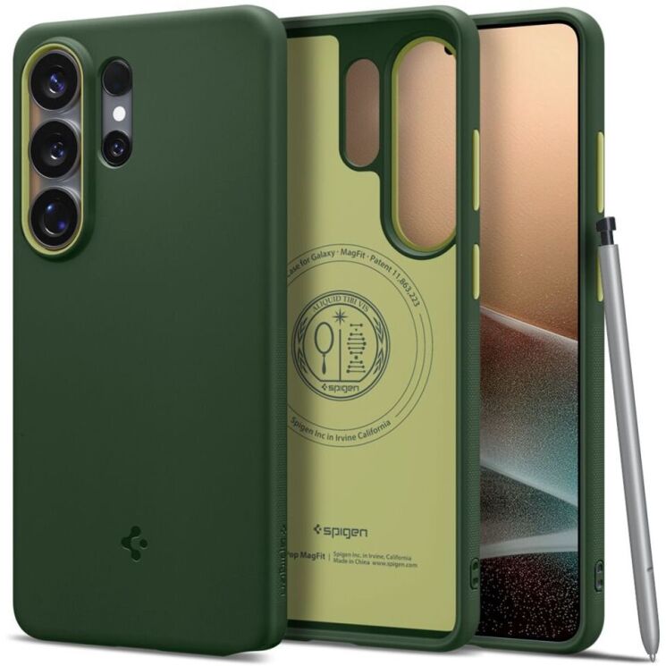 Защитный чехол Spigen Nano Pop (MagFit) для Samsung Galaxy S26 Ultra (S948) ACS11039 - Avo Green: фото 1 из 14
