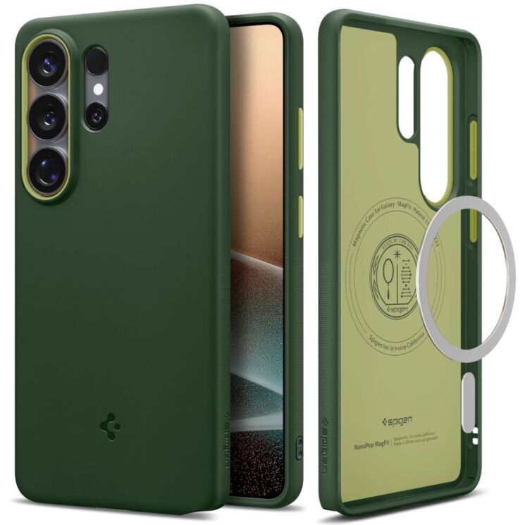 Защитный чехол Spigen Nano Pop (MagFit) для Samsung Galaxy S26 Ultra (S948) ACS11039 - Avo Green: фото 2 из 14