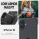 Защитный чехол Spigen (SGP) Core Armor (MagFit) для Apple iPhone 16 - Matte Black (360785B). Фото 8 из 13