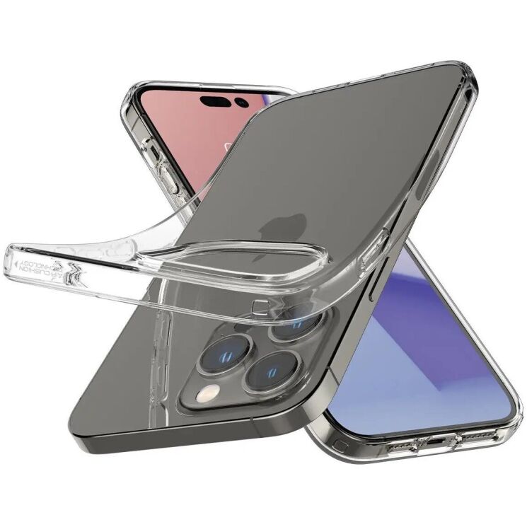 Защитный чехол Spigen (SGP) Crystal Flex для Apple iPhone 14 Pro - Crystal Clear: фото 7 из 7