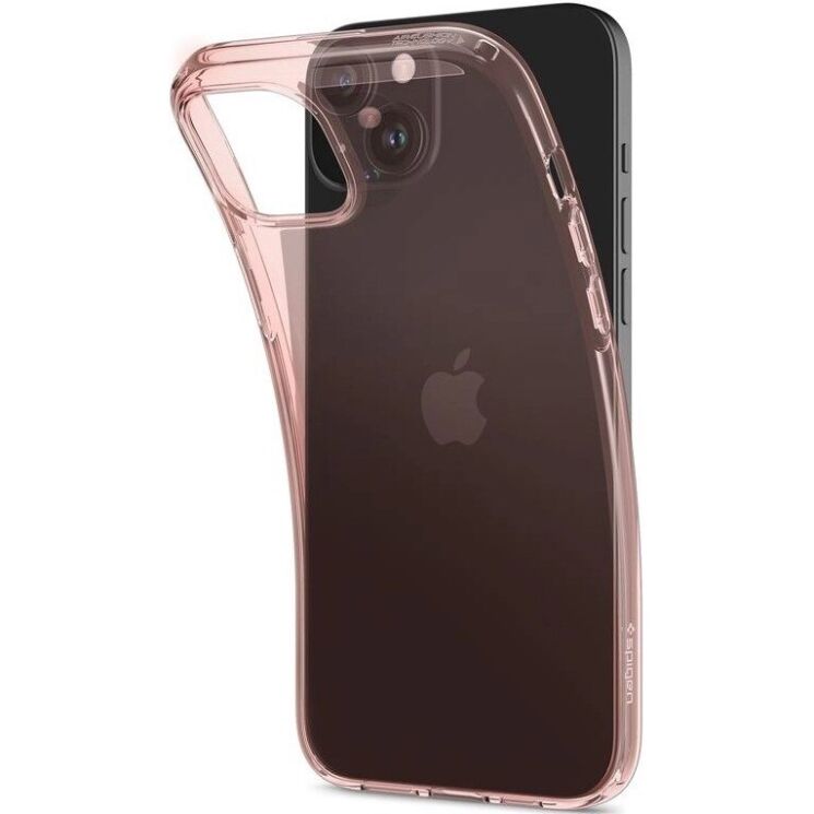 Защитный чехол Spigen (SGP) Crystal Flex для Apple iPhone 15 Plus - Rose Crystal: фото 8 из 12