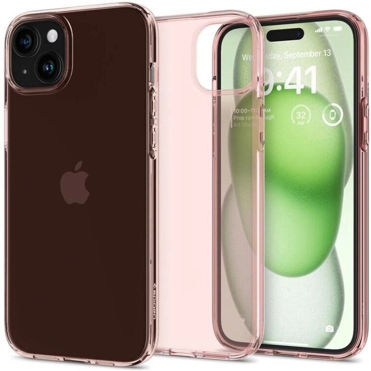 Защитный чехол Spigen (SGP) Crystal Flex для Apple iPhone 15 Plus - Rose Crystal: фото 3 из 12