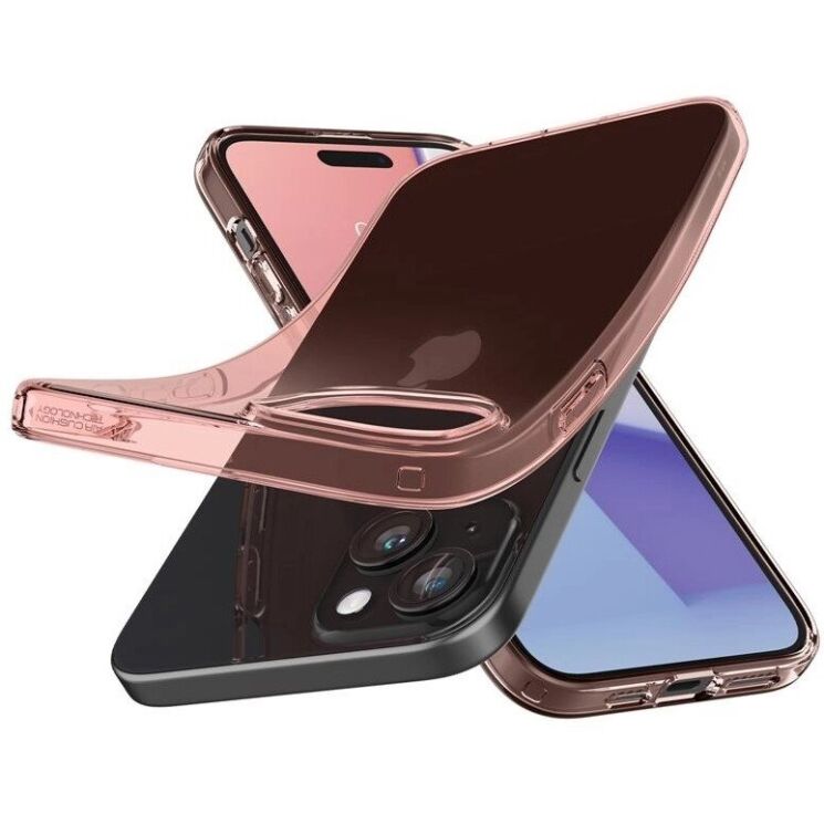 Защитный чехол Spigen (SGP) Crystal Flex для Apple iPhone 15 Plus - Rose Crystal: фото 9 из 12