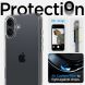 Защитный чехол Spigen (SGP) Crystal Hybrid для Apple iPhone 16 (ACS08224) - Crystal Clear (366466C). Фото 10 из 12