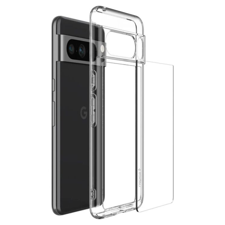 Защитный чехол Spigen Crystal Hybrid для Google Pixel 8 Pro (ACS06330) - Crystal Clear: фото 7 из 16