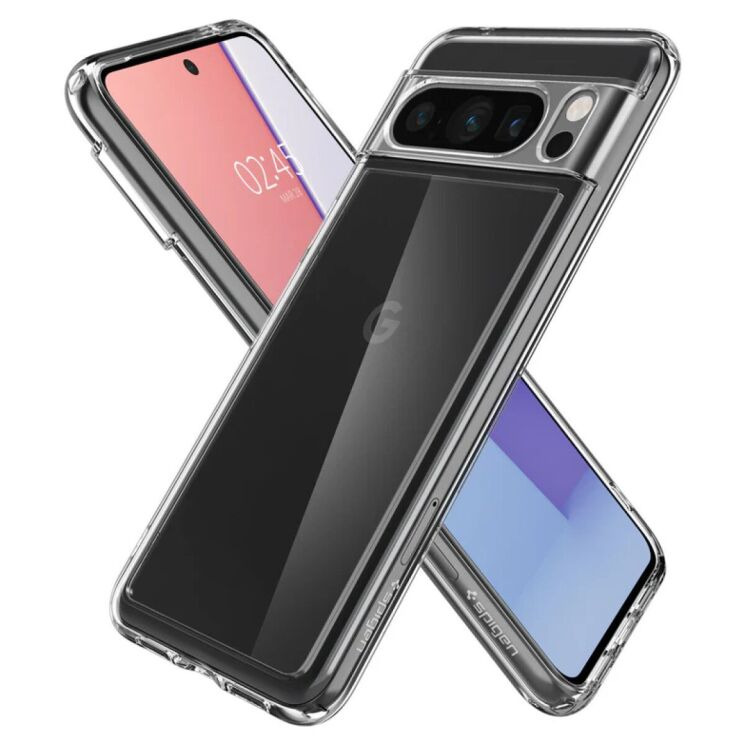 Защитный чехол Spigen Crystal Hybrid для Google Pixel 8 Pro (ACS06330) - Crystal Clear: фото 6 из 16