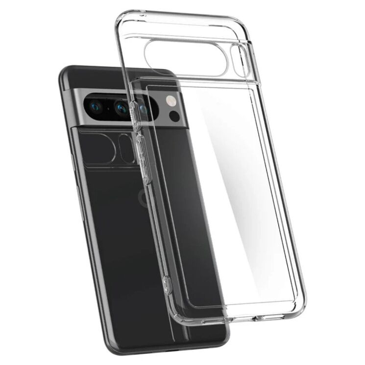 Защитный чехол Spigen Crystal Hybrid для Google Pixel 8 Pro (ACS06330) - Crystal Clear: фото 5 из 16