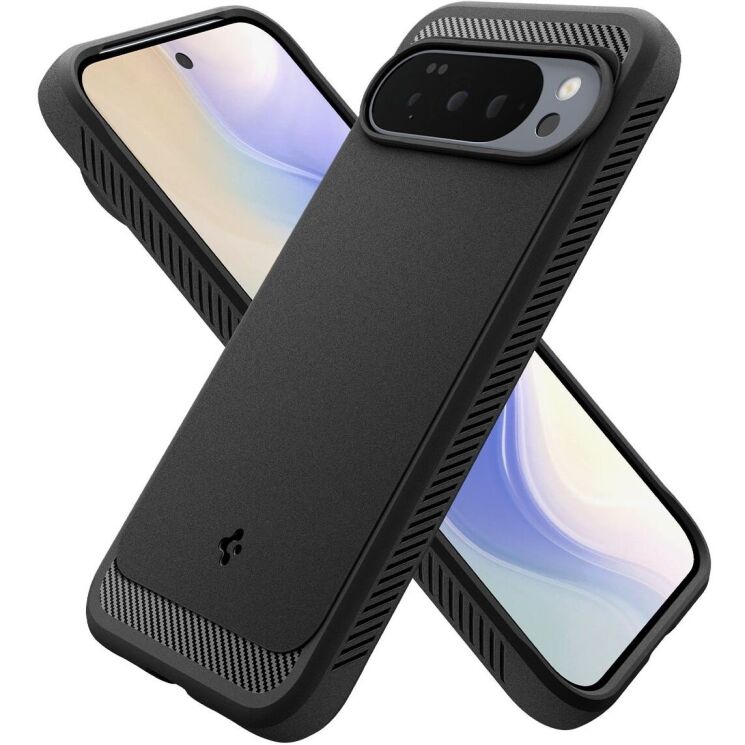 Захисний чохол Spigen (SGP) Rugged Armor (MagFit) для Google Pixel 10 Pro XL (ACS09721) - Matte Black: фото 3 з 17