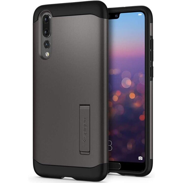 Захисний чохол Spigen Slim Armor для Huawei P20 Pro (L23CS24016) - Gunmetal: фото 2 з 9