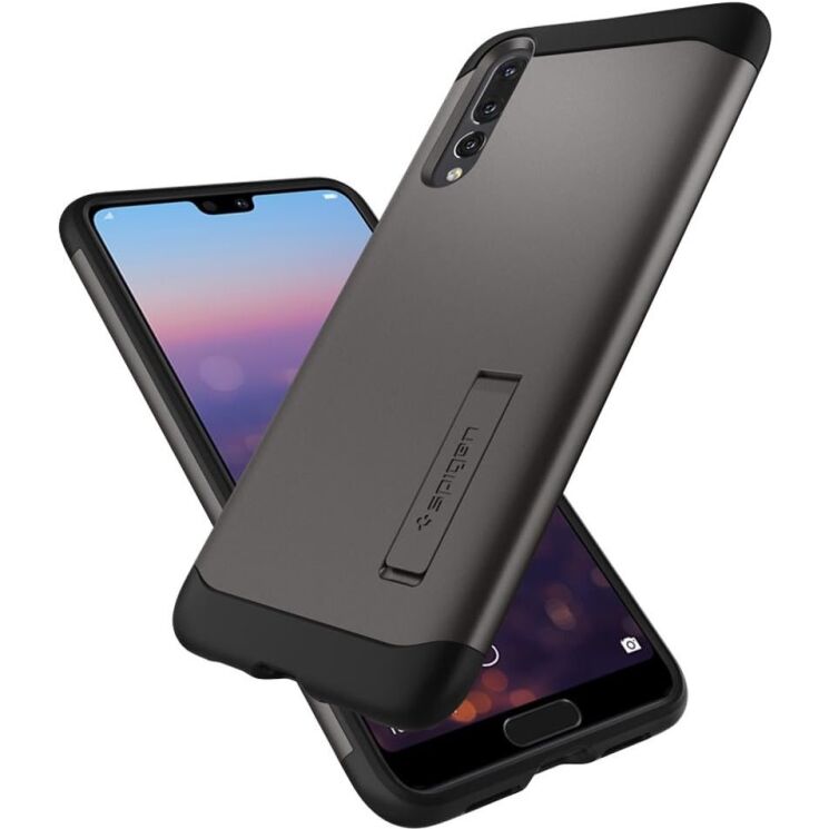 Захисний чохол Spigen Slim Armor для Huawei P20 Pro (L23CS24016) - Gunmetal: фото 4 з 9