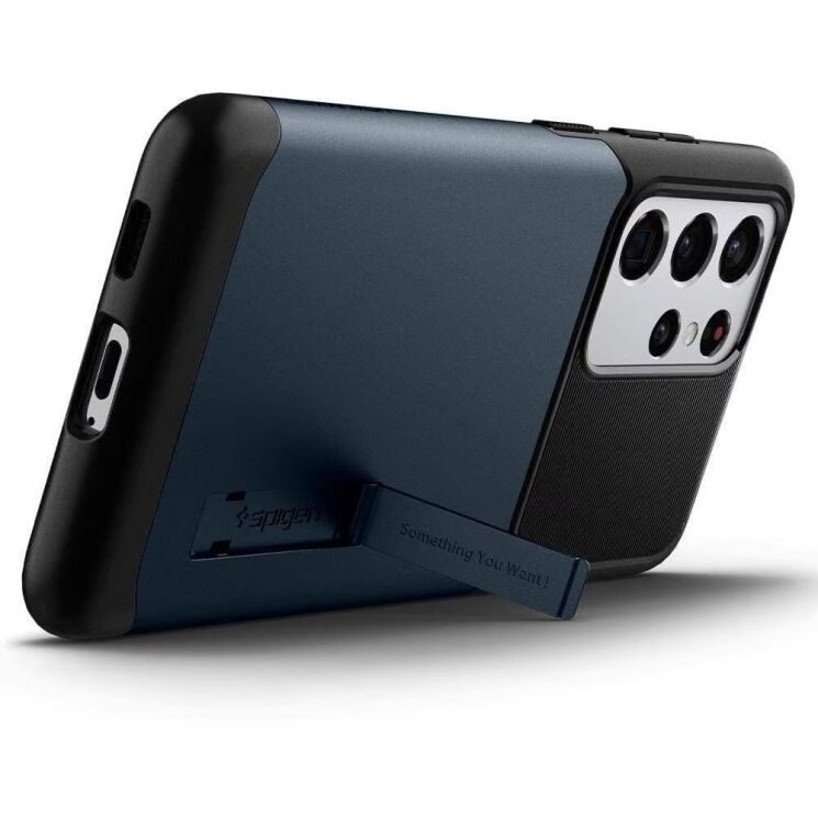 Защитный чехол Spigen Slim Armor для Samsung Galaxy S21 Ultra (G998) ACS02375 - Metal Slate: фото 2 из 8