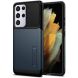 Защитный чехол Spigen Slim Armor для Samsung Galaxy S21 Ultra (G998) ACS02375 - Metal Slate (300946L). Фото 1 из 8