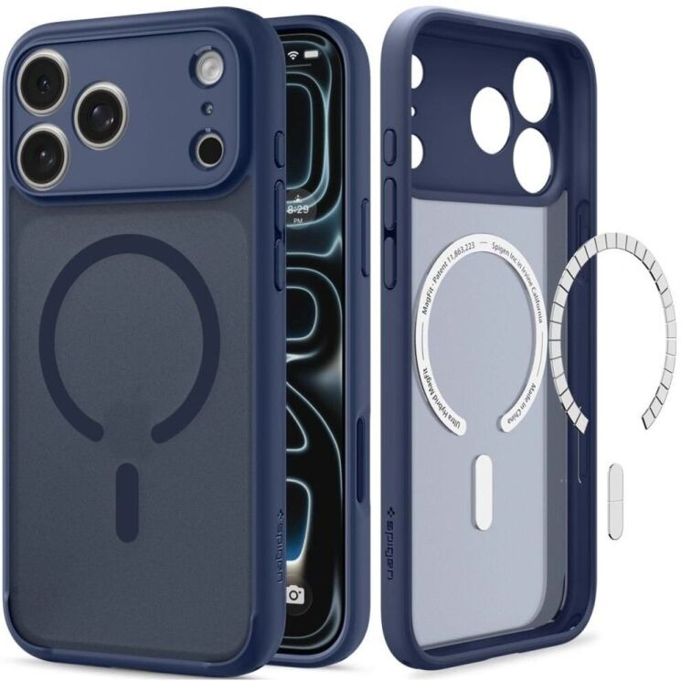 Защитный чехол Spigen Ultra Hybrid MagSafe для iPhone 18 Pro (ACS11931) - Frost Blue: фото 2 из 13