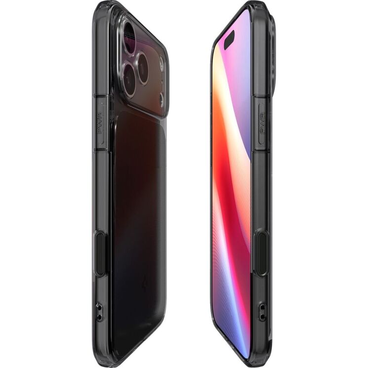 Защитный чехол Spigen Ultra Hybrid T MagFit для iPhone 17 Pro (ACS10345) - Matte Black: фото 6 из 13