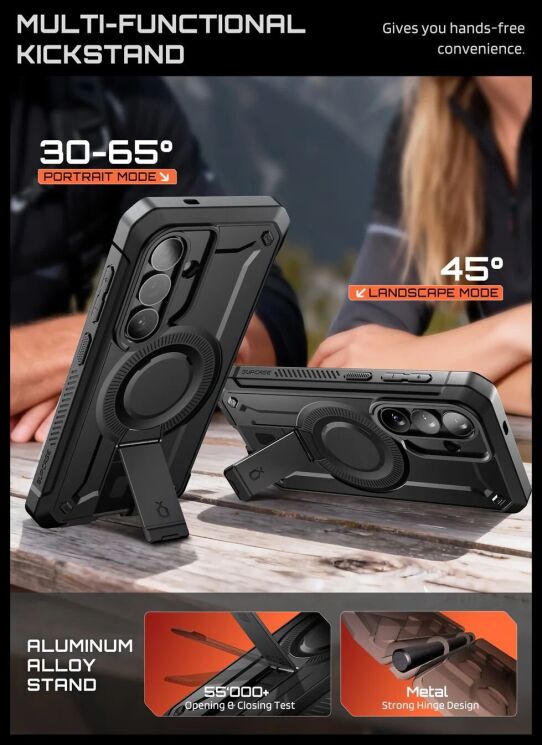 Защитный чехол Supcase Unicorn Beetle Pro MagSafe для Samsung Galaxy S26 (S942) 843439160842 - Black: фото 6 из 11