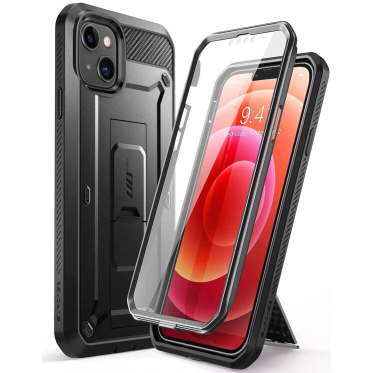 Защитный чехол Supcase Unicorn Beetle Pro Rugged Case для Apple iPhone 13 / 14 - Black: фото 1 из 12