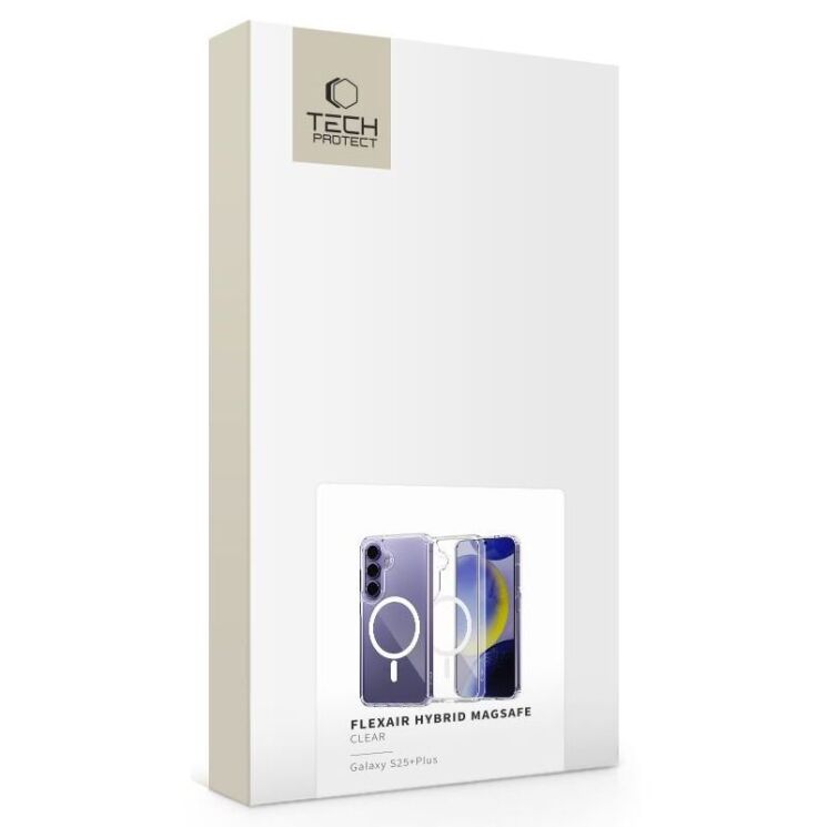 Защитный чехол Tech-Protect FlexAir Hybrid MagSafe для Samsung Galaxy S25 Plus (S936) 5906302322244 - Clear: фото 2 из 6