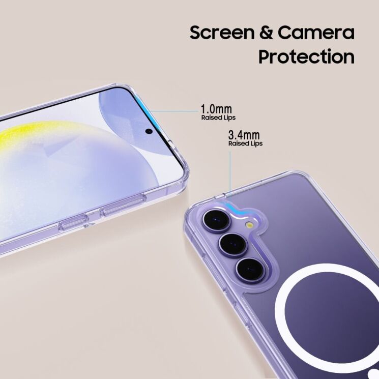 Защитный чехол Tech-Protect FlexAir Hybrid MagSafe для Samsung Galaxy S25 Plus (S936) 5906302322244 - Clear: фото 3 из 6