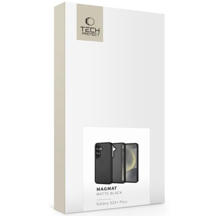 Защитный чехол Tech-Protect Magmat для Samsung Galaxy S25 Plus (S936) - Matte Black: фото 2 из 5