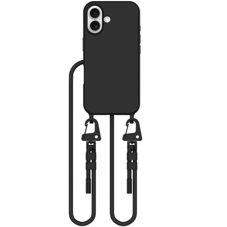 Защитный чехол Tech-Protect Magnecklace MagSafe для Apple iPhone 16 - Black: фото 1 из 6
