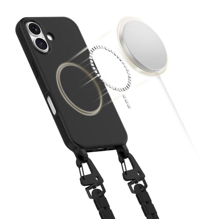 Защитный чехол Tech-Protect Magnecklace MagSafe для Apple iPhone 16 - Cosmic Latte: фото 4 из 6