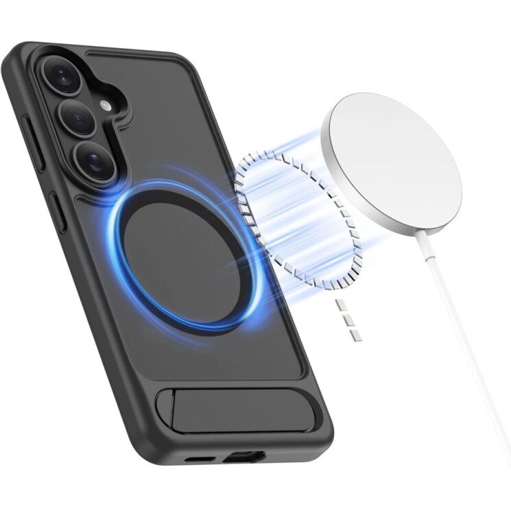 Защитный чехол Tech-Protect MagRack MagSafe для Samsung Galaxy S26 (S942) - Matte Black (407247B) Защитный чехол Tech-Protect MagRack MagSafe для Samsung Galaxy S26 (S942) - Matte Black: фото 3 из 9