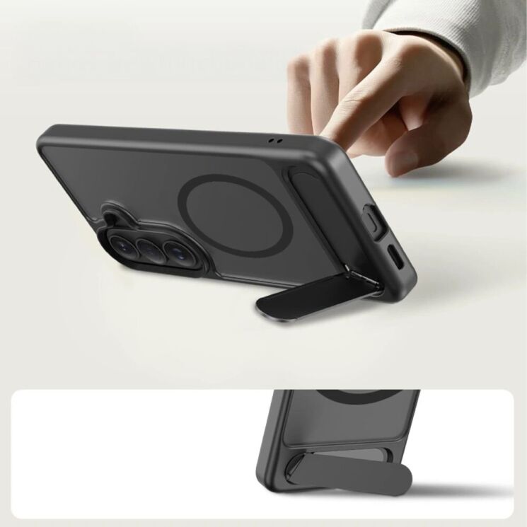 Защитный чехол Tech-Protect MagRack MagSafe для Samsung Galaxy S26 (S942) - Matte Black (407247B) Защитный чехол Tech-Protect MagRack MagSafe для Samsung Galaxy S26 (S942) - Matte Black: фото 6 из 9