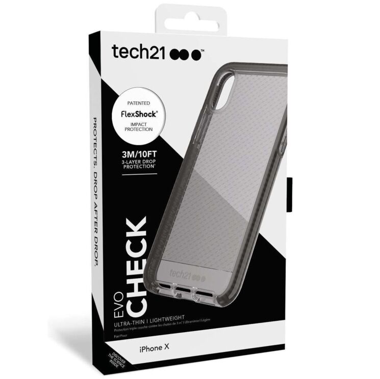 Защитный чехол Tech21 Evo Check для Apple iPhone X / iPhone XS - Black: фото 8 из 8