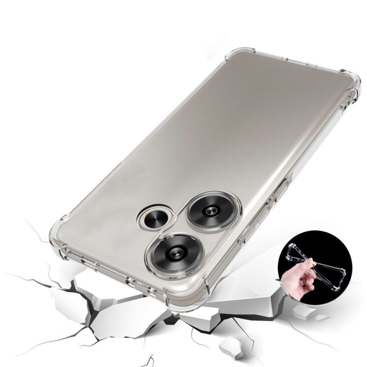 Захисний чохол UniCase AirBag для Xiaomi Poco F6 - Transparent: фото 2 з 5