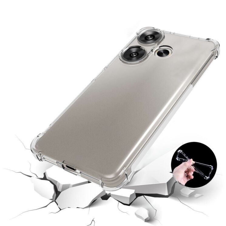 Захисний чохол UniCase AirBag для Xiaomi Poco F6 - Transparent: фото 3 з 5