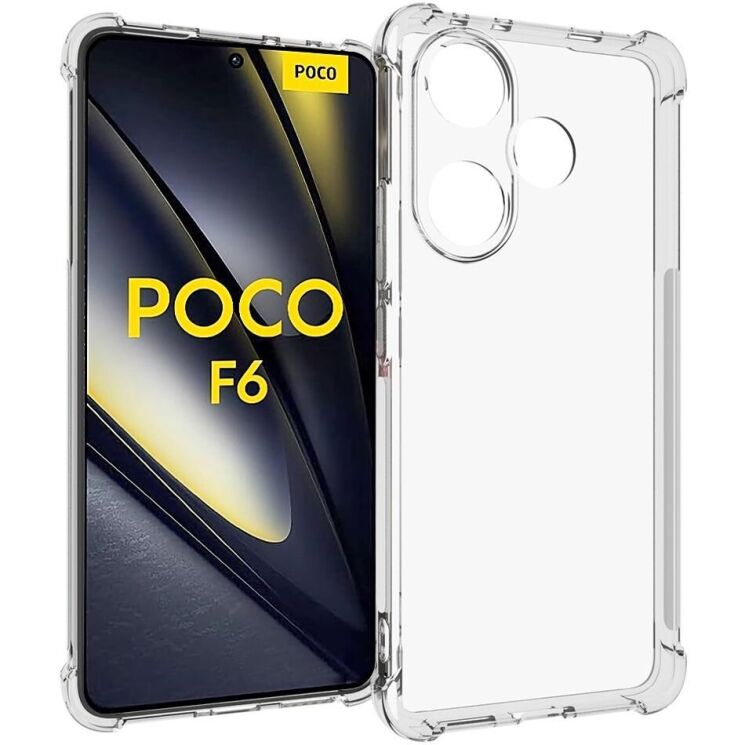 Захисний чохол UniCase AirBag для Xiaomi Poco F6 - Transparent: фото 1 з 5