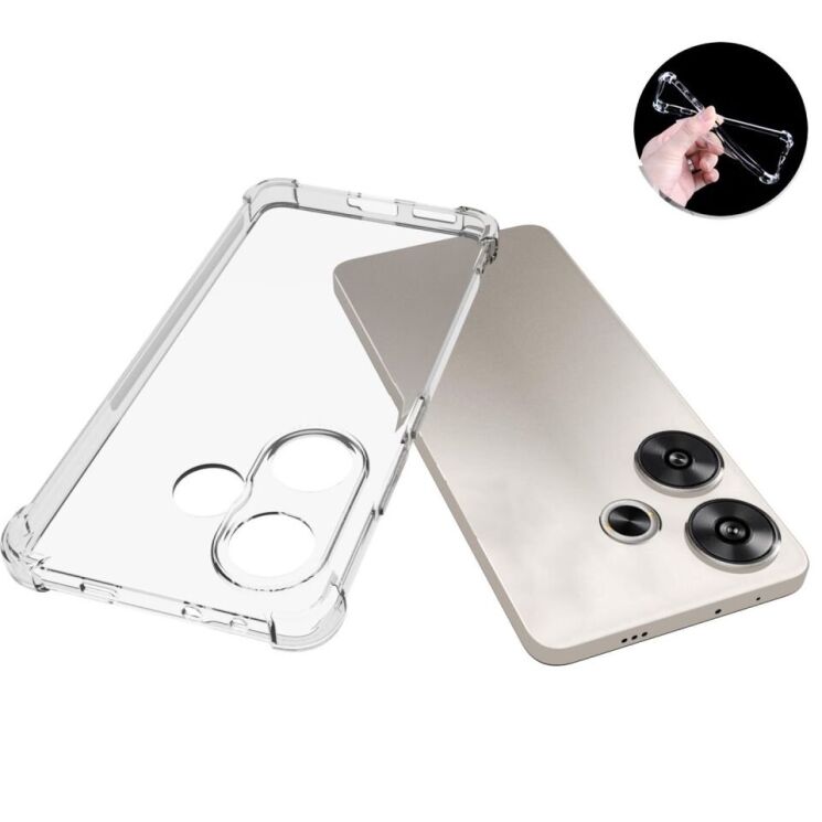 Захисний чохол UniCase AirBag для Xiaomi Poco F6 - Transparent: фото 4 з 5