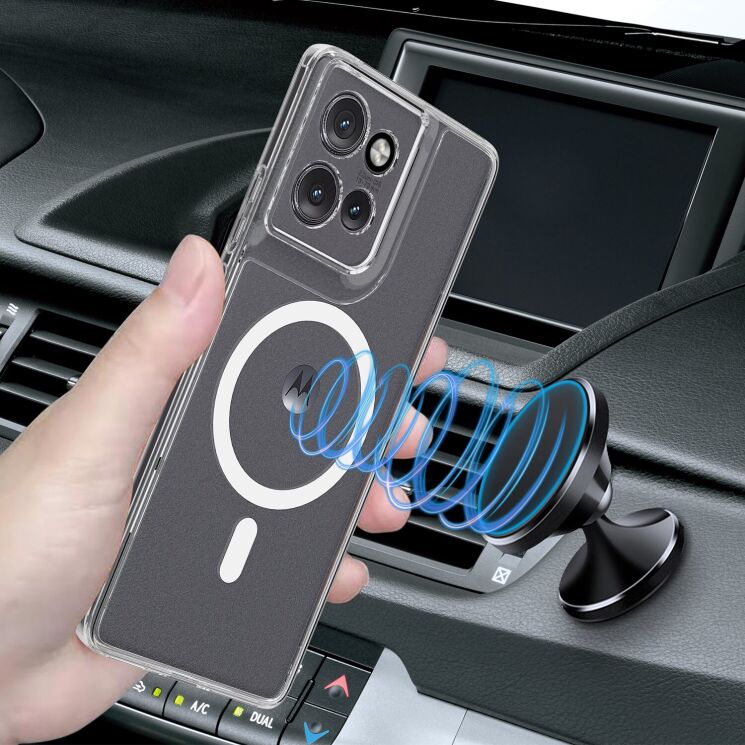 Захисний чохол UniCase AirBag MagSafe для Motorola Edge 60 Neo / Edge 50 Neo - Transparent: фото 3 з 7
