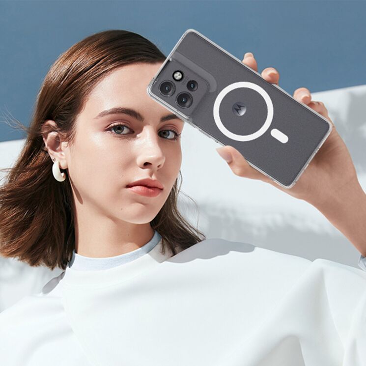 Захисний чохол UniCase AirBag MagSafe для Motorola Edge 60 Neo / Edge 50 Neo - Transparent: фото 6 з 7