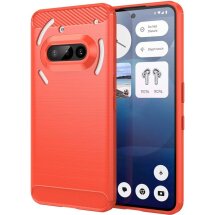 Защитный чехол UniCase Carbon для Nothing Phone (3a) - Red: фото 1 из 12