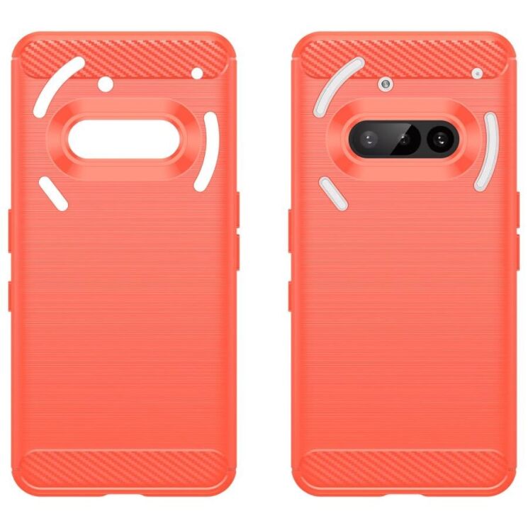 Защитный чехол UniCase Carbon для Nothing Phone (3a) - Red: фото 2 из 12