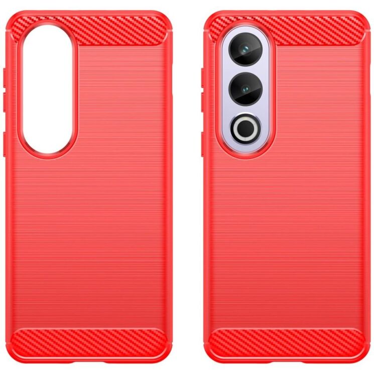 Защитный чехол UniCase Carbon для OnePlus Ace 3V - Red: фото 2 из 8