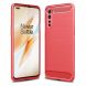 Защитный чехол UniCase Carbon для OnePlus Nord - Red (267334R). Фото 1 из 11