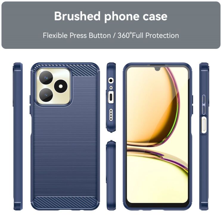 Защитный чехол UniCase Carbon для Realme Note 50 - Black: фото 8 из 8
