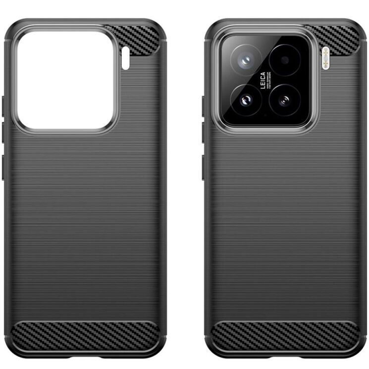 Защитный чехол UniCase Carbon для Xiaomi 15 - Black: фото 2 из 8