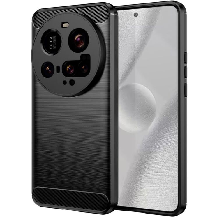 Защитный чехол UniCase Carbon для Xiaomi 15 Ultra - Black: фото 1 из 12