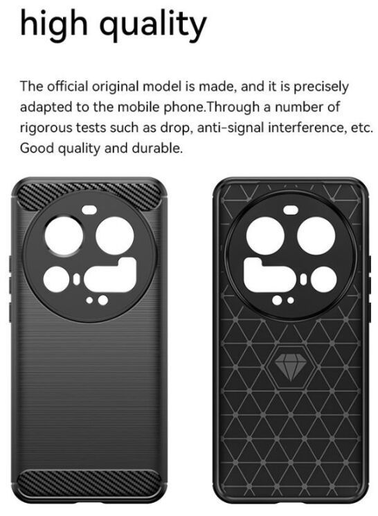 Защитный чехол UniCase Carbon для Xiaomi 15 Ultra - Red: фото 11 из 12