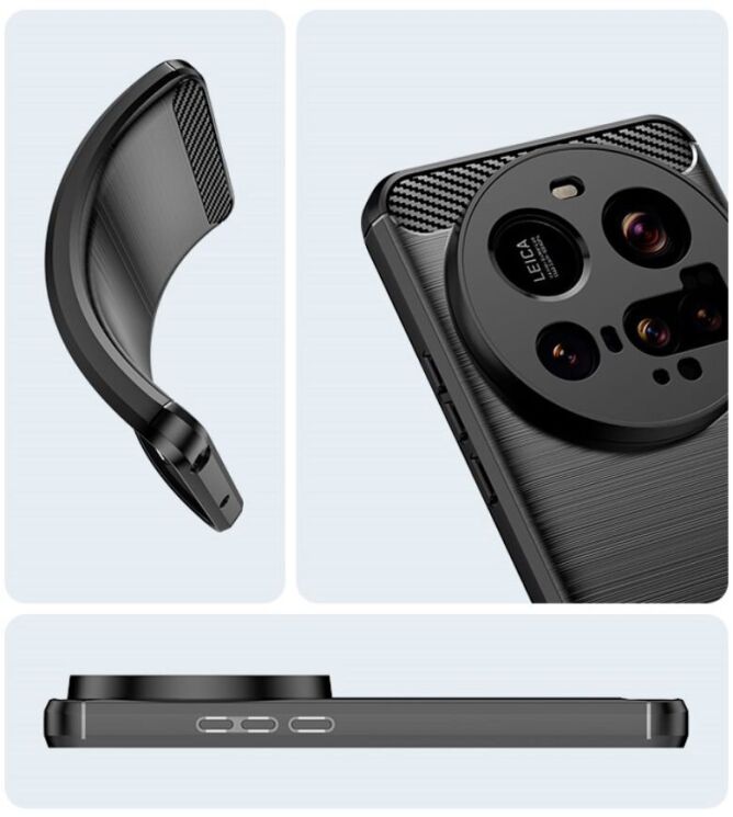 Защитный чехол UniCase Carbon для Xiaomi 15 Ultra - Red: фото 12 из 12