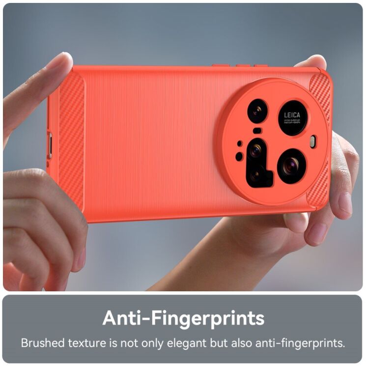 Защитный чехол UniCase Carbon для Xiaomi 15 Ultra - Red: фото 6 из 12