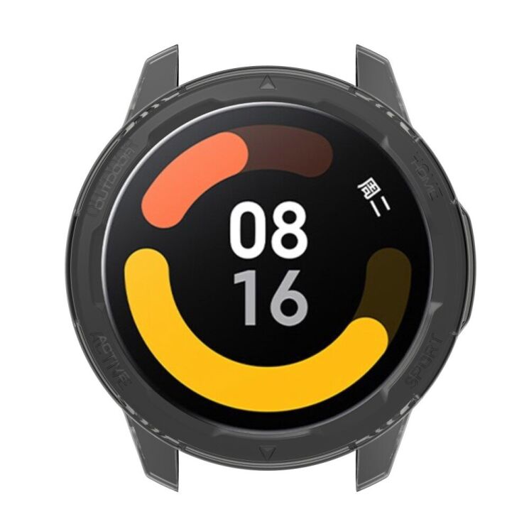 Защитный чехол UniCase Clear Cover для Xiaomi Watch S1 Active - Transparent Black: фото 5 из 8