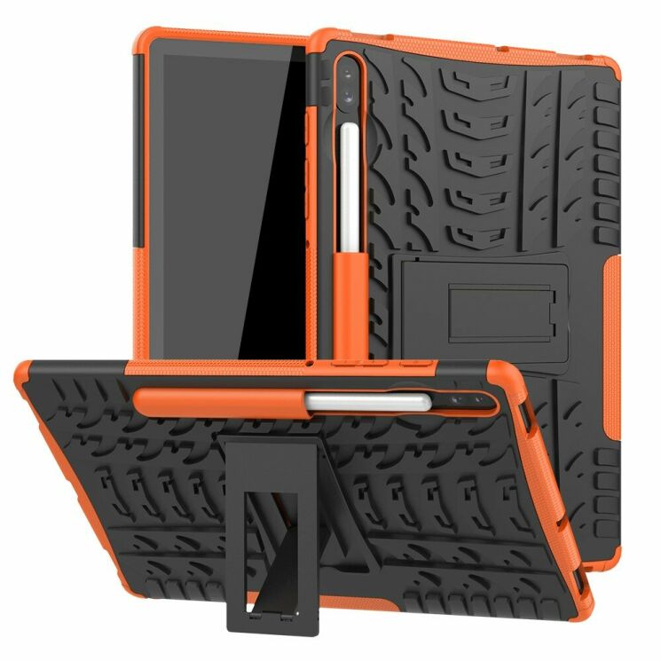 Захисний чохол UniCase Combo для Samsung Galaxy Tab S6 (T860/865) - Orange: фото 1 з 9